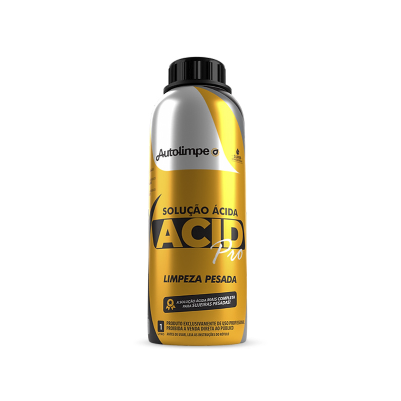 ACID PRO 1L SOLUÇÃO ÁCIDA LIMPEZA PESADA AUTOLIMPE