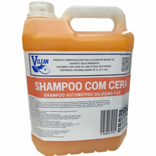 SHAMPOO COM CERA VCLEAN 5 LITROS