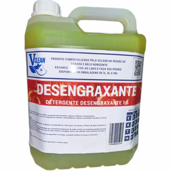 DESENGRAXANTE CONCENTRADO 5 LITROS VCLEAN